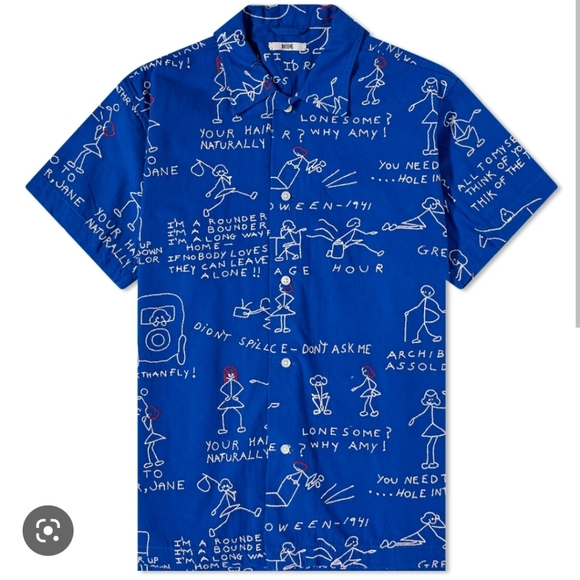Other - *ISO* Bode Doodle Scene Short Sleeve Shirt